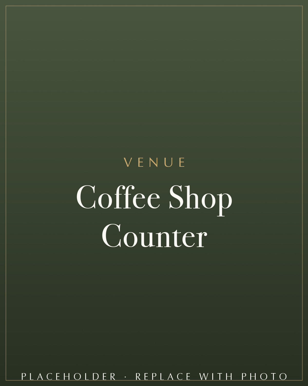 Coffee shop counter
